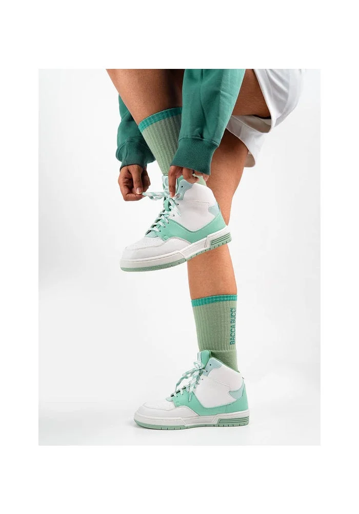 باكا بوتشي سنيكرز نسائي إيثيريا متوسط الارتفاع بلون نعناع البحر